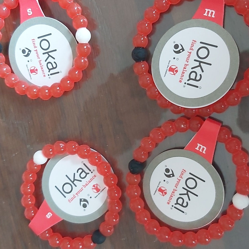Lot of 4 red st Jude lokai